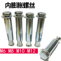 企采严选 外六角内膨胀螺丝 镀锌国标 M8*100 10只/包