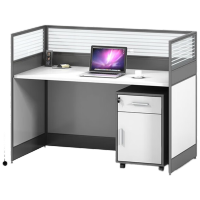 兰冉 CK-HB-001 职员电脑桌单人位含柜椅 W1200*D600*H1100mm