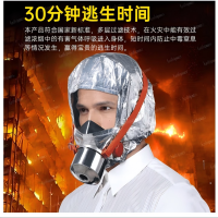 趣行消防面具灭火器搭配用防毒面具防烟面罩火灾逃生面具TZL30过滤式自救呼吸器家庭应急酒店消防验收