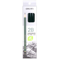 得力(deli)2B铅笔安全考试专用填涂答题卡2B木质铅笔学生铅笔7084大包装36支
