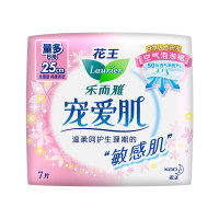 乐而雅 宠爱肌丝薄特长日用25cm护翼型卫生巾7片*3包