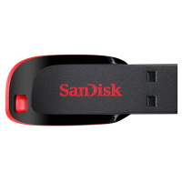 闪迪(SanDisk)128GBUSB2.0U盘CZ50酷刃黑红色时尚设计安全加密软件