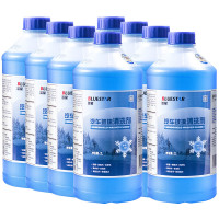 蓝星(BLUESTAR)新能源车四季通用玻璃清洁剂-30℃2L8瓶装除冰防雾防眩光去虫胶高效去污玻璃水