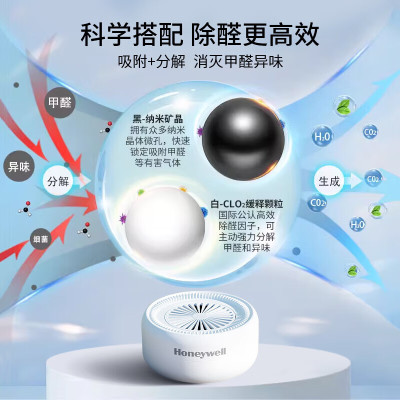霍尼韦尔Honeywell甲醛净化魔盒新房急入住新车除甲醛果冻除异味吸甲醛魔盒非活性炭光触媒