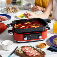 摩飞电器多功能锅MR9099 5升(单位:台)英石红色