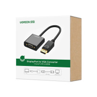 绿联 DP转VGA转换器 DisplayPort转VGA母头高清视频转接头线 电脑台式机接显示器电视投影仪