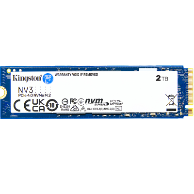 金士顿 SSD固态硬盘M.2(NVMe PCIe 4.0×4)台式机笔记本固态硬盘电脑配件NV3 2TB PCIe4.0