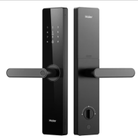 海尔(Haier)智能锁指纹锁密码锁家用入户门 E17Pro 曜石黑