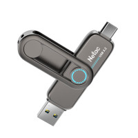 朗科(Netac)US7 256G 固态 多功能接口 U盘3.2 读速高达550MB/S