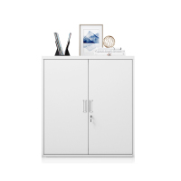 永格财务室文件柜铁皮柜档案办公资料柜子钢制储物柜带锁分双下节 分双下节850*390*920mm