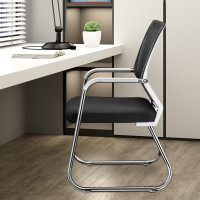奈高电脑椅办公椅职员网椅会议椅弓形椅子家用电脑椅子休闲椅黑色