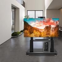 七角板55-100英寸通用移动电视支架落地电视挂架电视架子视频会议多媒体教学一体机移动支架立式显示屏架