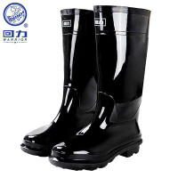 回力雨鞋男士款胶鞋户外钓鱼防水不易滑雨靴套鞋耐磨水鞋HXL818黑色高筒39码