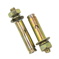 海斯迪克 HK-06 镀彩锌膨胀螺栓 拉爆螺丝吊装膨胀管 M14*120(10个/包)