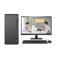惠普(HP)M01台式机商用办公电脑I5-10400/16G/1T+256G固态/23.8显示器/定制版