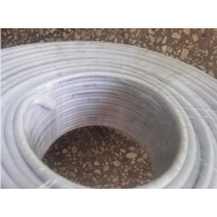 津达线缆 2芯6平方软护套线 白色 100米