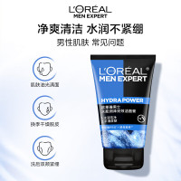 欧莱雅 男士水能润泽双效洁面膏 100ml