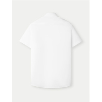 海澜之家男士半袖商务休闲衬衣白色