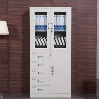 企诺 办公文件柜偏五斗文件柜加厚 850*390*1800mm