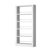 企诺 学校图书馆书籍柜书店家用钢制书架 落地展示储物架 单面五层主架