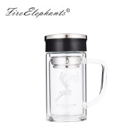 火象(Fire elephants) 壹路连升玻璃办公杯350ml HXB-BLBG039S