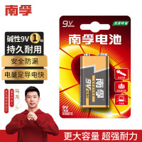 南孚6LR61 9V碱性电池 9VA-1B 1粒/卡 单卡装