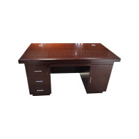 企诺 电脑办公桌办公室经理桌职员桌油漆老板桌家用单人写字台 1.4米