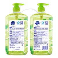 超能 洗洁精1.5kg*2瓶柠檬护手快速去油无残留食品级家庭组合装