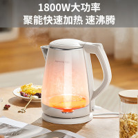 九阳 热水壶烧水壶电水壶 双层防烫316L不锈钢 家用1.5L大容量电热水壶 K15FD-W166