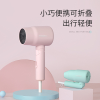 康夫(CONFU)家用电吹风机 恒温护发 小巧便携可折叠学生宿舍不跳闸 3档调节家用过热保护吹风筒KF-3135水墨绿