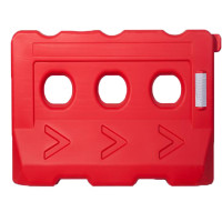 丰稚 三孔水马注水围挡 移动塑料防撞桶 道路施工护栏设施 红色120*70*12*25