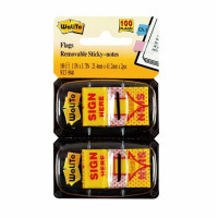 ign here 签名贴 指示标签贴 签字贴 签名指示贴 便利贴 1卡100张(8940)