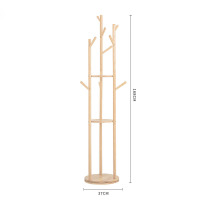 衣帽架落地实木旋转衣架卧室挂衣服置物挂衣架简易家用立式衣架子