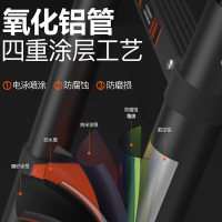 企采严选伸缩梯多功能梯子加厚铝合金工程梯升降直梯折叠楼梯 人字梯3.1米[防滑加宽踏板]