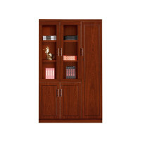 企诺 文件柜木质办公书柜油漆贴木皮资料柜 右木门柜