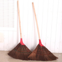 鸣固 棕扫把 软毛鬃毛笤帚扫地马路扫帚 棕毛加厚 加长加厚款1.3米长