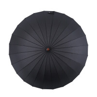 美度(MAYDU)M6003超大男士商务雨伞实木柄24骨(单位:把)黑色