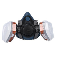 玖盾安科 硅胶半面罩煤矿打磨可水洗换滤棉 自吸过滤式面具套装 JD-905A