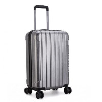 外交官(Diplomat)休闲时尚万向轮拉杆箱HM-6283拉丝灰 24英寸