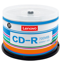 联想(Lenovo)光盘/刻录盘 DVD+R DL 可打印 8速8.5GB 空白光盘 桶装50片