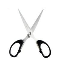 得力(deli)160mm办公生活家用剪刀 小剪子手工剪纸刀 办公用品 黑色6034 5把/包