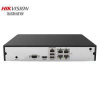 海康威视 NVR4路高清POE网线录像监控供电单盘位带6T硬盘手机远程DS-7804N-F1/4P