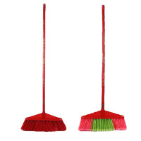 企采严选木柄塑料扫把单个家用学校扫帚硬毛环卫宿舍工车间厂普通笤帚批发 硬毛不开丝