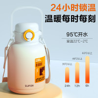 苏泊尔(SUPOR)保温杯316L不锈钢大容量户外水杯男女士便携运动杯子学生吸管杯
