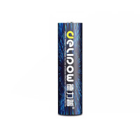 企采严选德力普18650锂电池 3.7V-4.2V大容量充电锂电池套装(双槽充电器+2节尖头5500mwh电池)