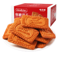 味滋源 焦糖饼干比利时风味茶糕点心 500g(约38包)盒