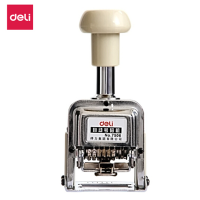 得力(deli) 6位财务办公自动号码机/打码机 盖印清晰 财务办公用品7506