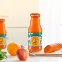 神内(GINNAI)新疆胡萝卜汁238ml*20瓶 轻断食纯果蔬汁混合蔬菜汁饮料整箱装