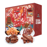 周黑鸭卤味零食礼盒开心鸭礼盒361g