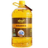 企采严选新疆艾力努尔有机亚麻籽油5L低温物理压榨一级油(桶)